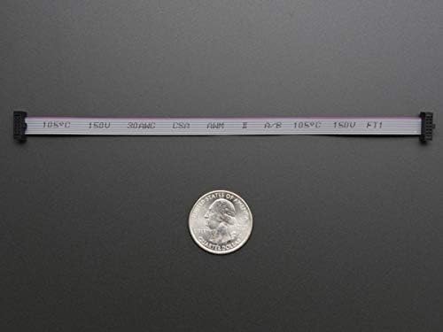 Adafruit 10-pin 2x5 Socket-Socket 1.27mm IDC (SWD) Cable - 150mm long [ADA1675]