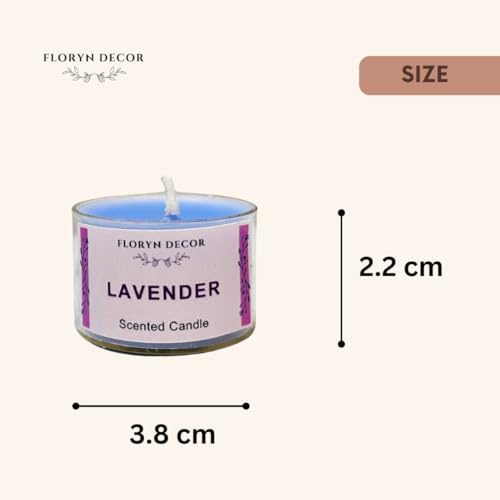 Image of Floryn Decor Small Scented Candles Gift Set for Home Decor | Non-Breakable and Reusable Jars | Perfect Return Gift | Fragrances - Lavender, Rose, Vanilla, Jasmine, Sandalwood, Lemongrass (6)