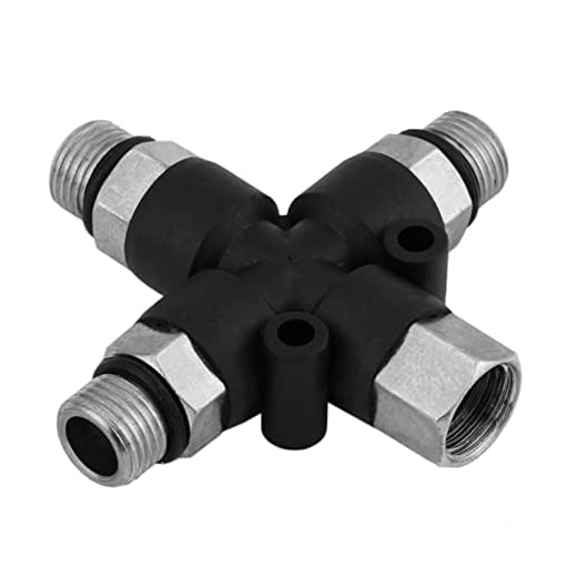 Adaptador divisor de manguera de aire para compresor de aerógrafo 1/8" BSP 3 vías