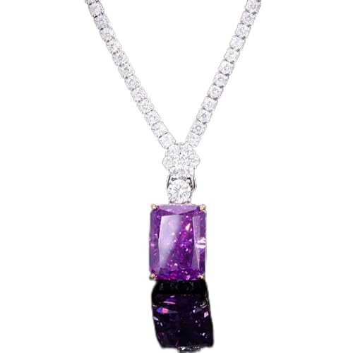 Chaîne d'améthyste et topaze de mariage collier idéal pour sublimer vos soirées