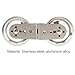 Cable Pulley Wheel, Stainless Steel Pulley Wheel,Pulley Traction Wheel, Pulley System Attachment for Exercise The Triceps,Back Muscles, Sturdy(Aluminum Double Pulley)
