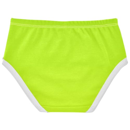 Joisal Lemon Green Light Lime Gradient Panties Little Girl Girls Underwear Toddler Cotton Stylish Briefs Undies Kids 2t2