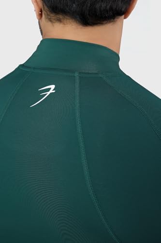 Image of Men Full Sleeves Slim Fit Compression High Neck Sports and Gym Tshirt