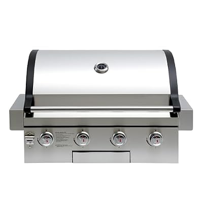 Flintex 30 Inch Built-in BBQ Gas Grill (NG/LPG Convertible), 4-Burner Outdoor Kitchen Gas/Propane Grill with Griddle Combo, Stainless Steel Built-in Outdoor BBQ Grill for Outdoor Kitchen