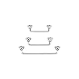 Flat Surface Barbell 16G Staple Barbell 12mm Surface Piercing Jewelry 16mm Staple Surface Tragus Piercing 14mm