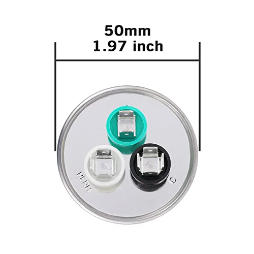 image for VEXUNGA 25/3 uF 25+3 MFD 370VAC or 440VAC Dual Run Start Round A/C Cap