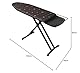 Laurastar Bügelbrett Plusboard, 42cm x 125cm, 100 % Baumwolle, Für meisten Dampfbügelstationen geeignet ist, Verstellbar höhe, Integrierten Rollenpaar, 9Kg, Bequeme Lagerung