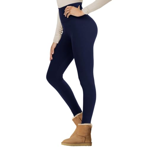 NexiEpoch Fleece Lined Leggings Women - High Waisted Winter Yoga