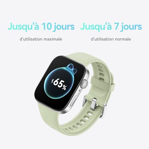 HUAWEI Watch FIT 3, Écran AMOLED 1,82", Design Ultra-Fin, Gestion Polyvalente de la Forme Physique, Gestion complète de la santé, Batterie Longue durée, iOS&Android, GPS, Blanc de Lune