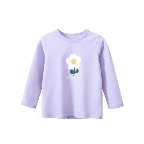 100% Cotton Girls T-Shirt 2-Pack Cute Tops Casual Soft Printed Toddlers Tees Layering 18Months-8Years2