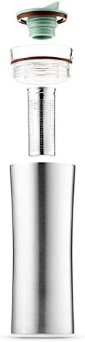 JVR 2G Tea Tumbler with Infuser | 16-ounce Leak-proof Tea Infuser Bottle | BPA-Free Stainless Steel Coffee & Tea Travel Mug | Double-wall Vacuum Insulated Tea Thermos | Loose Leaf Tea Infuser Tumbler