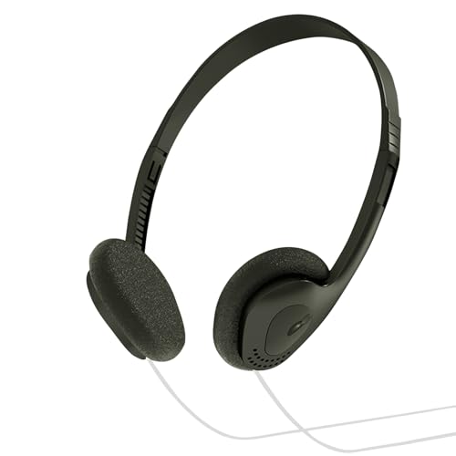 Retro-On-Ear-Kopfhörer mit 80er-90er-Jahre-Vintage-Kabel – High-Fidelity-Hi-Fi-Stereo-Sound | Leichter, verstellbarer und ergonomischer Kopfbügel | 1,2 m langes Kabel mit 3,5-mm-Anschluss für Handy Retro-On-Ear-Kopfhörer mit 80er-90er-Jahre-Vintage-Kabel – High-Fidelity-Hi-Fi-Stereo-Sound | Leichter, verstellbarer und ergonomischer Kopfbügel | 1,2 m langes Kabel mit 3,5-mm-Anschluss für Handy