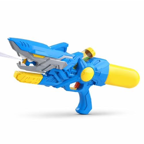 Image of Toyshine Shark Theme Water Gun 570ml Tank Capacity Long Range High Air Pressure Spray for Summer Swimming Pool Party | Holi Water Toy Gun Holi Pichkari for Girls Boys Kids 3 & Above - Multicolor
