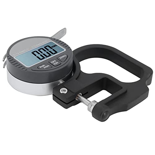 Calibrador digital de espesores de 0 a 12,7 mm, medidor portátil para papel, película, tela y cinta, pantalla LCD grande, material de aleación de zinc, herramienta de medición de alta precisión miniatura 4