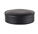 The Inn Crowd Barstool Replacement Seat Cushion - Heavy Duty Fabric Backed Black Vinyl Stool Seat- 2 Pack~Black