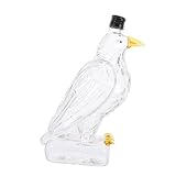 Cabilock Glasflasche Für Whisky Kleine Dekorative Flaschen Mit Deckel Transparentes Vielseitig Einsetzbar Für Spirituosen Geschenke Oder Sammlungen Robuste Konstruktion Für Täglichen