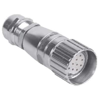 TURCK CK 12-0 Connector M23 Female Straight 12 pos, 12x18AWG, PG 11 Gland 7-10mm Cable