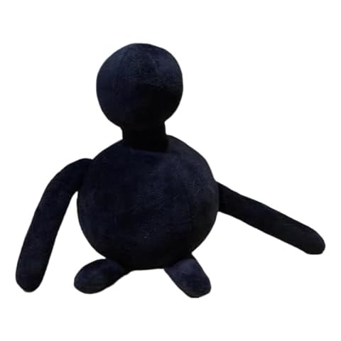 Shopular Hubert Plushie Toy Black Stuffed Plush Figure Doll Plushies Puppet Cosplay Game Merch Cute Kids Fans Gift 8.5" Cover