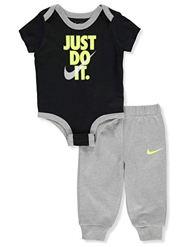 Image of Nike Baby Boys' 2-Piece Pants Set Outfit - Black/Gray, 3 Months