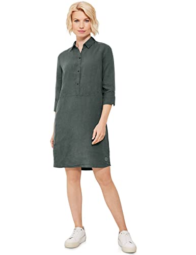 Cecil Damen Leinenkleid mit Knopfleiste