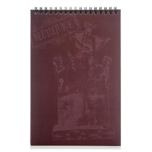 CON*QUEST Beetlejuice, manual para o falecido recentemente, bloco de notas Top-Spiral Steno, 15 cm x