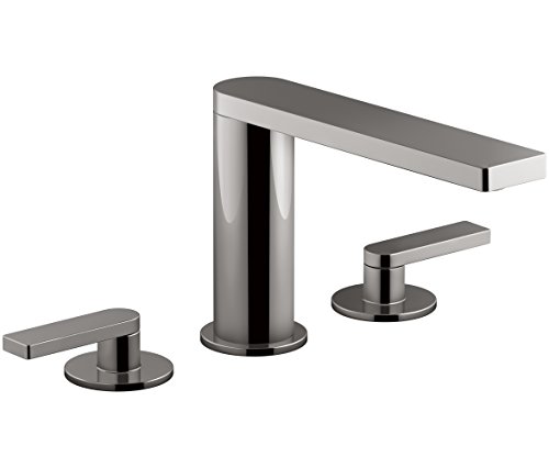 KOHLER Composed K-73060-4-TT Widespread 2-Handle Bathroom Sink Faucet with Metal Drain Assembly in Titanium