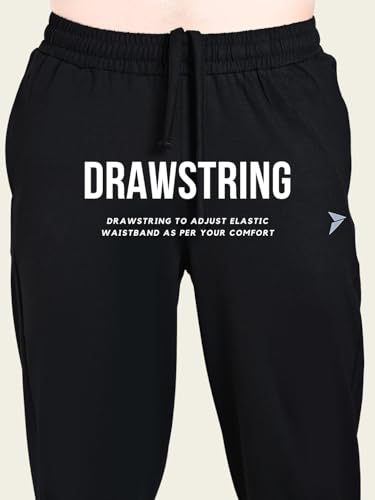 Image of FITINC Soft Cotton Joggers for Men | Regular Fit Summer Jogger for Gym, Running, Walking, Training with Zipper Pockets & Cuffed Ankles for Casual Outings