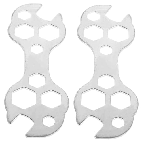 Unomor 2pcs Multifunctional Bicycle Spoke Wrench Versatile Repair Tool for Bikes and Motorcycles for Home and Outdoor Maintenance Precision Crafted for Efficient Performance