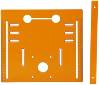 Circular Saw Base Plate, 28x25cm Cut Circular Saw Guidesuitable, Aluminium Router Table Insert Plate, Mini Woodworking Benches Router Flip Plate, Multifunctional Trimming