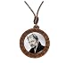 Cantante Johnny Halliday Hermoso Collar Con Imagen Colgante Rock Música Cúpula De Cristal Colgante Ventilador Joyería