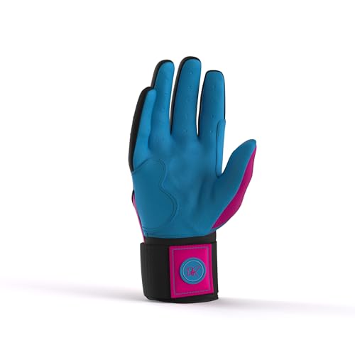 Drip & Rip Baller Series Premium Long Cuff Batting Gloves for Baseball and Softball in Youth and Adult Sizing (Vice Vice Baby, Youth Medium) - Thumbnail 5