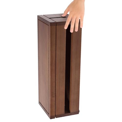 Boîtier de rangement pour prise ajouré pour une dissipation thermique optimale, couleur café