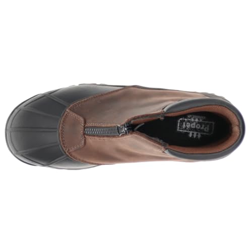 Propet Bota masculina Blizzard Work Construction, Marrom/preto, 12 X-Wide