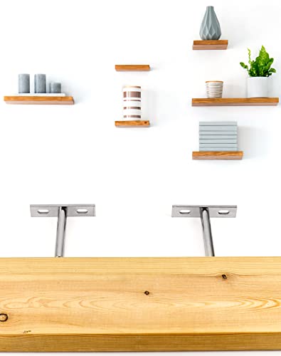 QWORK 4 PZ Supporti per Mensole Flottante 75mm