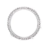 NIUHURU Compatible with Lexus ES250 ES300 Bling Accessories Car Interior Clocks Watches Rhinestone Decals (Silver, ES 2013-2017)