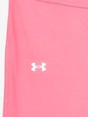 Under Armour Girls Motion Solid Crop Leggings, (672) Super Pink / / White, X-Small2
