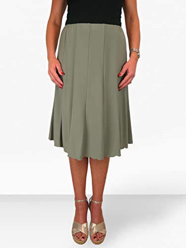 Jupe midi swing entièrement doublée et extensible pour un confort fluide du 36 au 50 - 3
