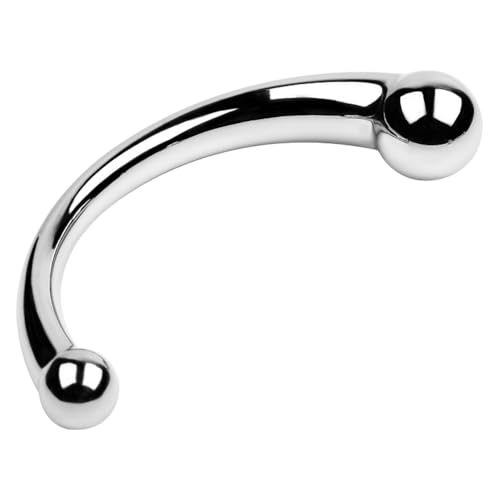 GKLWEJ Dildo Doppio, Dildo Anale in Metallo Massiccio, Dilatatore Vagianle, Dildo Massaggiante, Doppia Estremità, Plug Anale per Donne Uomini Coppia