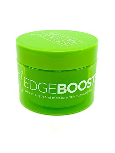 Style Factor Edge Booster Strong Hold Water-Based Pomade - Super Shine & Moisture 3.38Oz (Emerald) #TOP1