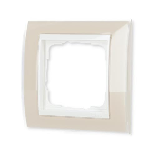 Gira 0211773 Event Klar Rahmen, Rein-weiß/Sand-Farbe