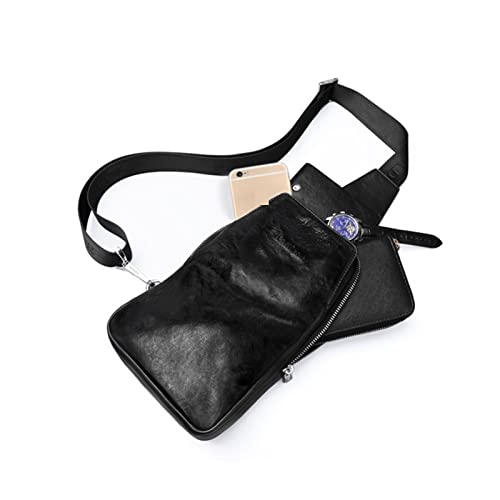 Crossbody Bags Bag Men Cow Leather Sling Bag Casual Chest Pack Shoulder Messenger Bags3