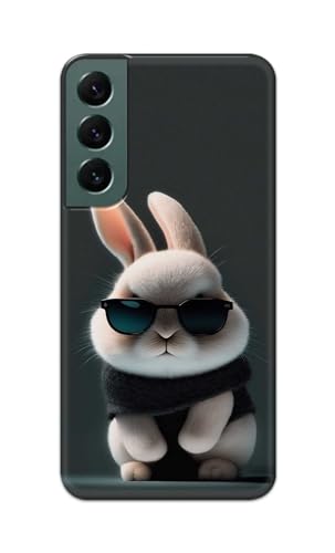 Image of Plastic Printfidaa Printed Hard Back Cover Case For Samsung Galaxy S22 5G Back Cover (Cool Baby Rabbit) -112, Multicolor