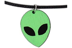 Alien Head Choker Necklace: Illuminate the Night with Cosmic Glamour