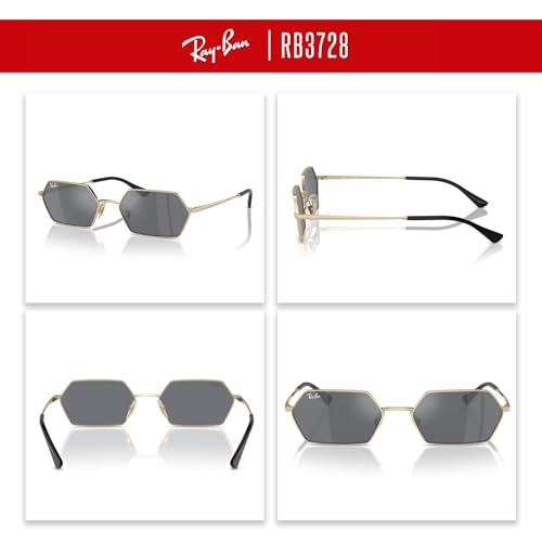 Ray-Ban RB3728 Yevi Hexagonal Sunglasses For Men For Women +BUNDLE with ACCESSORY EYEWEAR KIT3