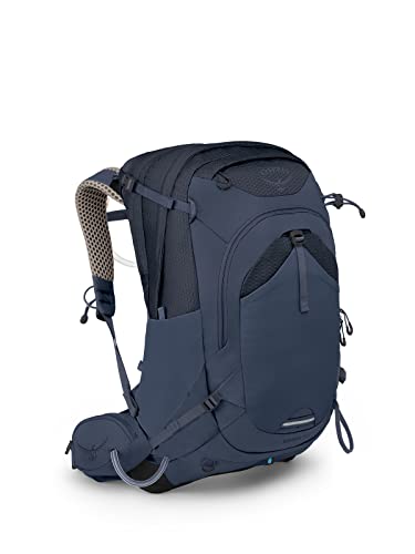 Osprey Mira 32L Women's Hiking Backpack with Hydraulics Reservoir, Anchor Blue
