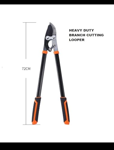 Image of SK Organic Professional Ratchet Anvil Lopper with Compound Action, Sturdy Telescopic Handles with Extra Leverage, Garden Pruning Tree Hedge Branch Cutter Garden Lopper (Bypass 72 cm Looper)