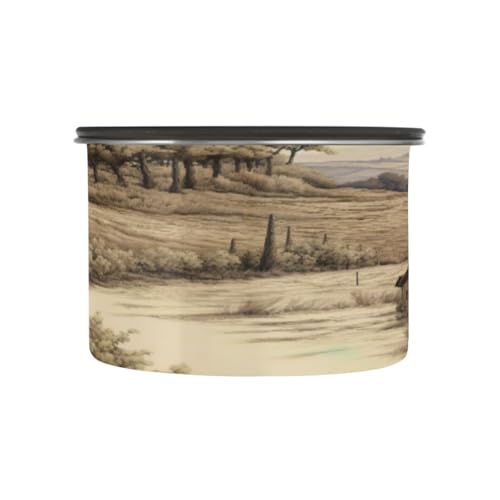 Blueangle Contenedor de Café Hermético de Acero Inoxidable 17oz