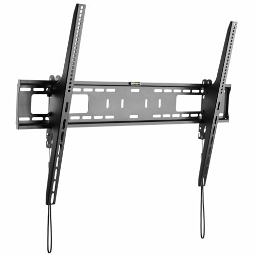 RICOO TV Wandhalterung Fernseher Halterung Neigbar für 55-100 Zoll Fernsehhalterung für Wand N2396 Universal Wandhalter Smart Flach OLED Curved Fernseh-Halter bis 75 Kg & VESA 900 x 600 mm