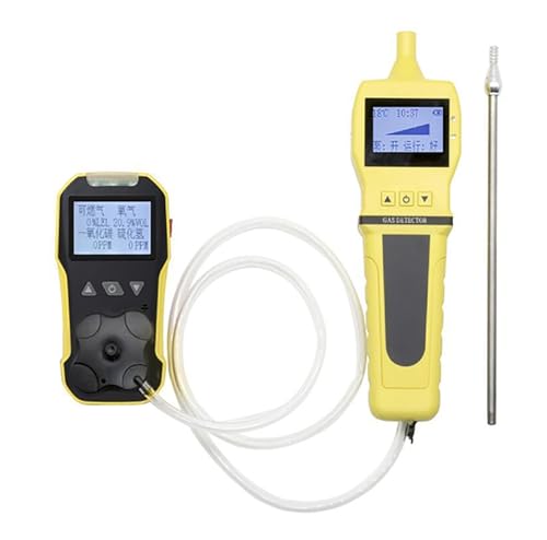 McbeAn Air Quality Monitor, 4In1 Gas Analyzer with Large-Screen, High-Power Self-Priming Pump with Power-on Self-Check Function, Used in Granaries, Pipelines, Confined Spaces, Etc