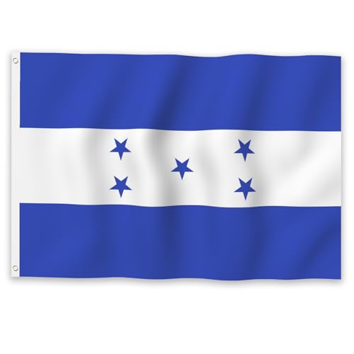 Drapeau du Honduras indéchirable YongFoto 2 oeillets pour vent extérieur